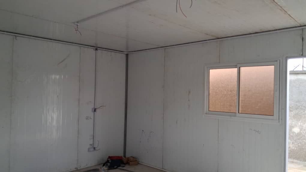 Clean insulated wall panels and routed surface wiring pathways - Turnkey electrical readiness